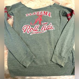 Alabama off the shoulder sweatshirt. Medium
